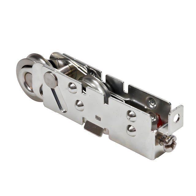 Premium 1-1/8" Tandem Steel Ball Bearing Sliding Glass Door Roller with 5/8" Wide Housing