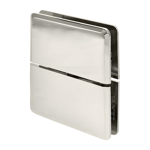 CRL Polished Nickel Prima 02 Series Glass-To-Glass Mount Hinge