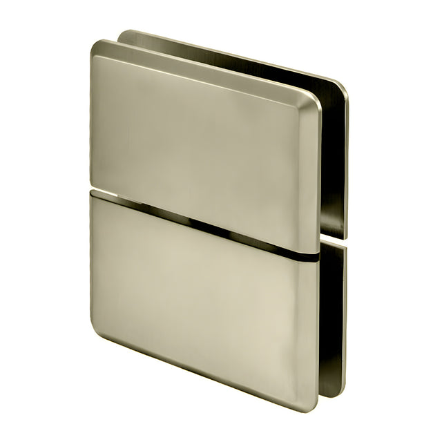 CRL Brushed Bronze Prima 02 Series Glass-To-Glass Mount Hinge