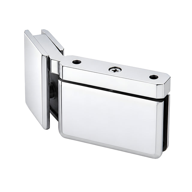 CRL Polished Chrome LH 135 Degree Prima Hinge with U-Clamp