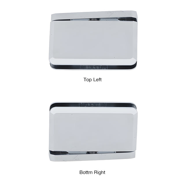CRL Polished Chrome Prima 01 Series #1 Pin Top Left or Bottom Right Mount Hinge