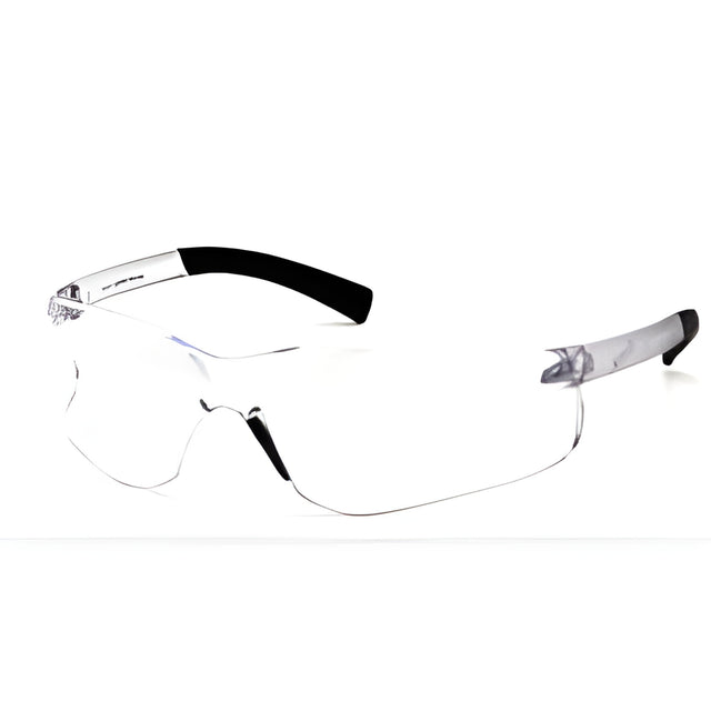 Pyramex Atoka Safety Glasses, Frameless, Clear H2X Anti-Fog with Rubber Gasket – 12 Pairs/Box