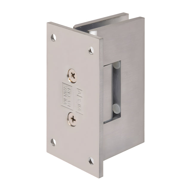 CRL Brushed Chrome Vienna 337 Series Adjustable Wall Mount Full Back Plate Hinge