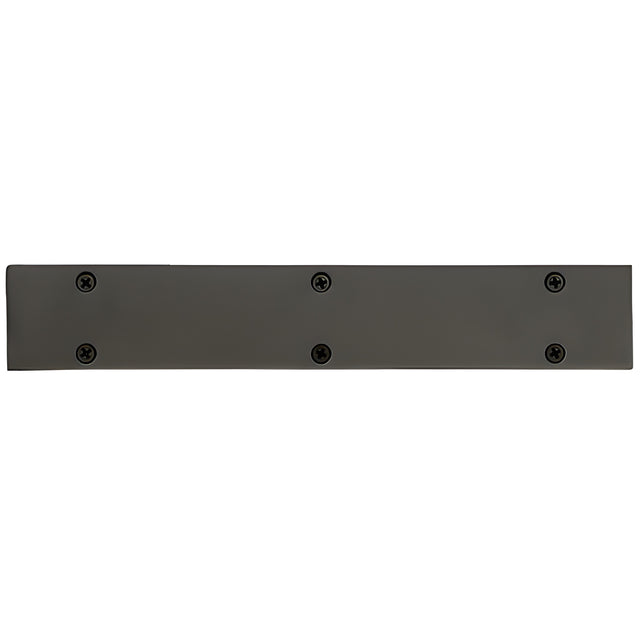 Rectangular Tube End Cap Black Bronze Anodize Finish