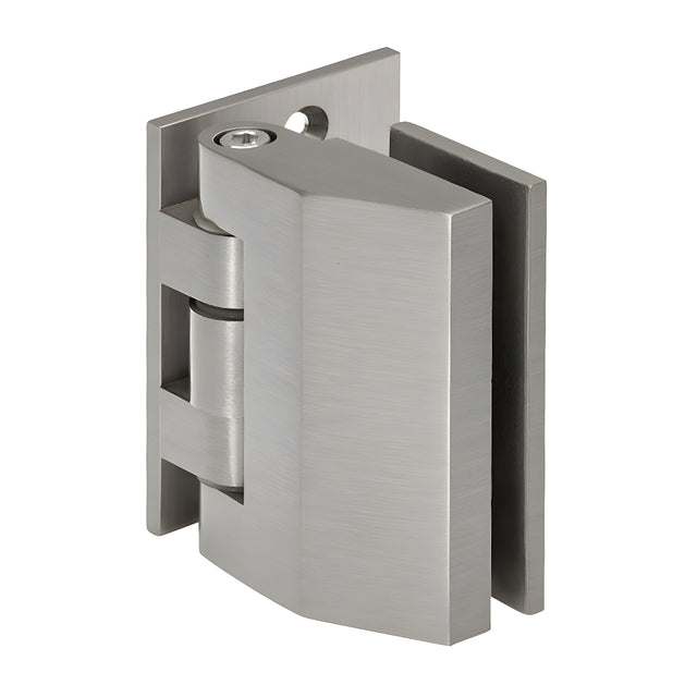 CRL Brushed Nickel Regal 037 Series Wall Mount Offset Back Plate Hinge