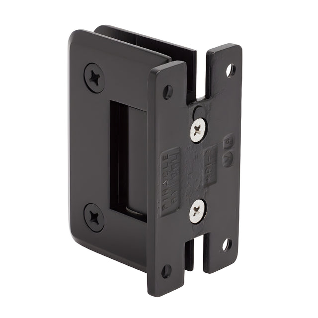CRL Oil Rubbed Bronze Pinnacle 537 Series 5 Degree Pre-Set Wall Mount 'H' Back Plate Hinge