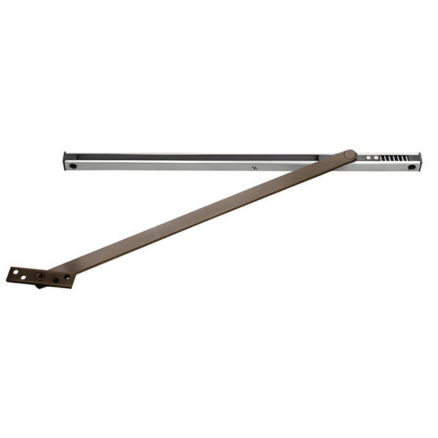 Rixson® Dark Bronze Multi-Function 10 Series Surface Mount Overhead Stop and Holder - 30-1/16" to 38"