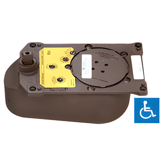 Rixson® Model PH28 8.5 Lb. Center-Hung 105 Degree Selective Hold Open Floor Mounted Closer Body Only - Right Hand