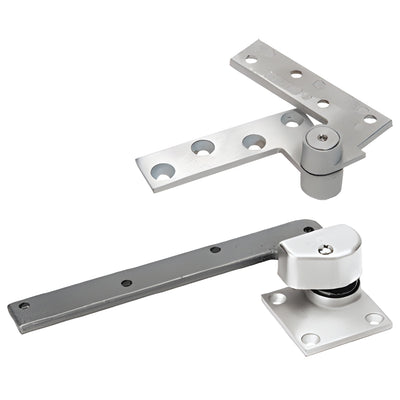 Rixson® Satin Chrome Left Hand 3/4" Offset Pivot Set