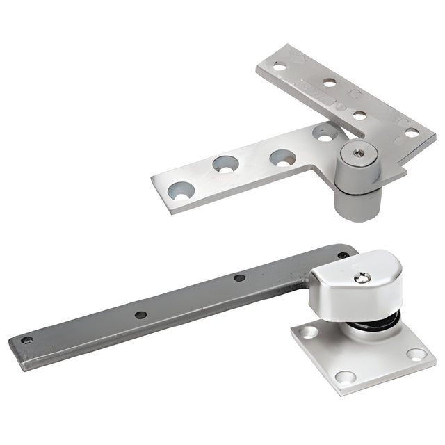 Rixson® Satin Chrome Left Hand 3/4" Offset Pivot Set