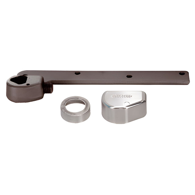 Rixson® Satin Chrome Right Hand 3/4" Offset Bottom Arm