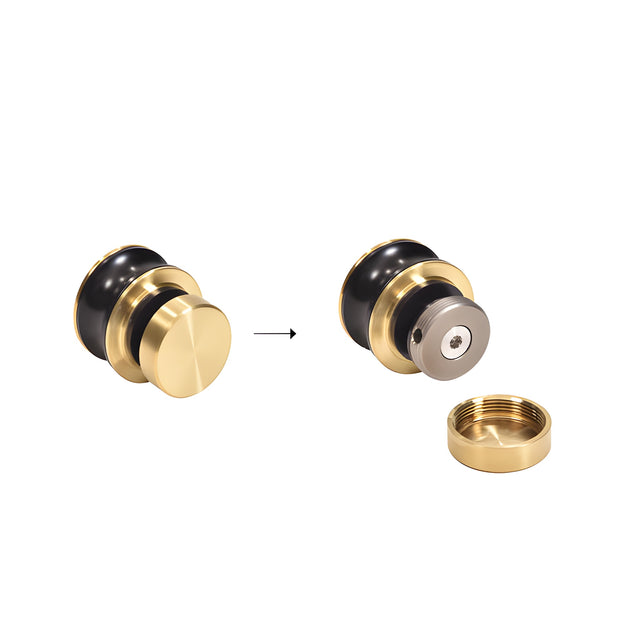 CRL Satin Brass Complete 180º Premium Tofino Series Sliding System