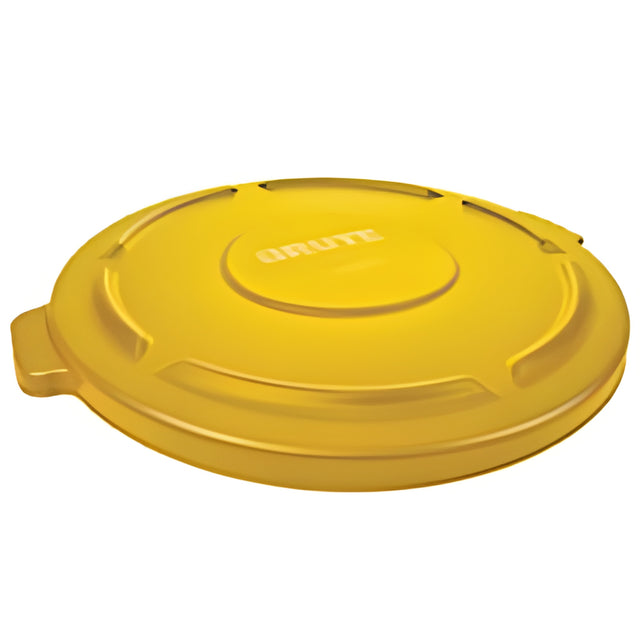 Rubbermaid Brute Container Lid, 32 Gal, Yellow, 32 Gallon