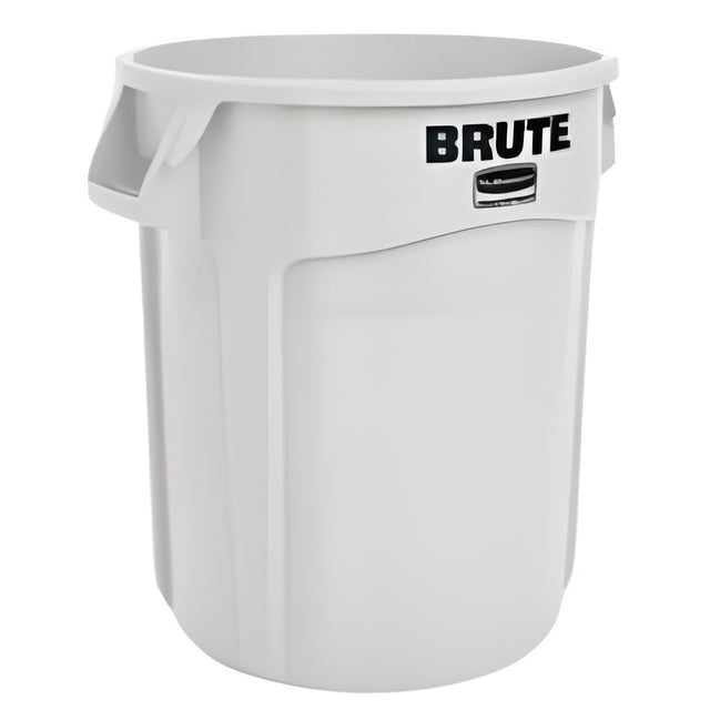 Rubbermaid Brute Vented Container, 10 Gal, White, 10 Gallon