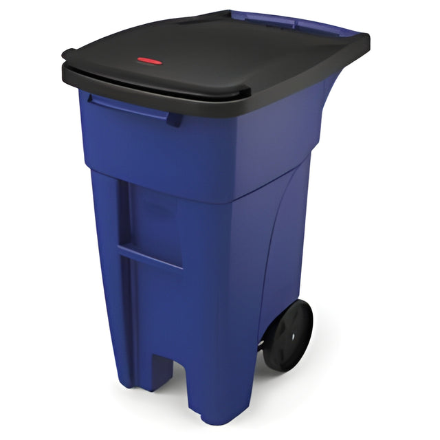 Rubbermaid Rollout Container, 32 Gal, Blue – 1 Ea, 32 Gallon