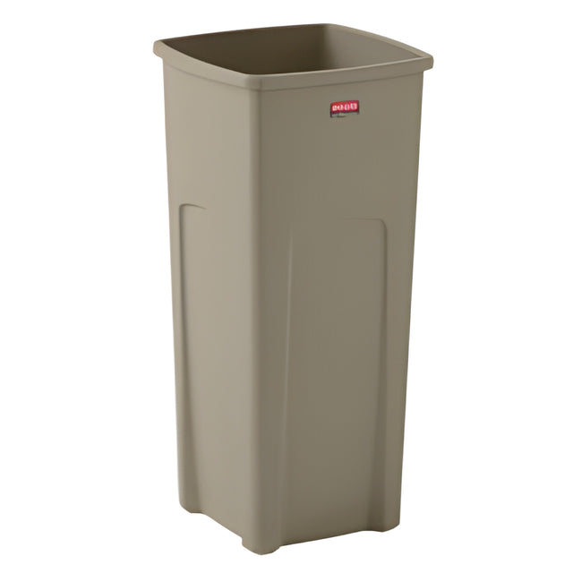 Rubbermaid Universal Square Container, 23 gal. Beige 1 Ea, 23 Gallon