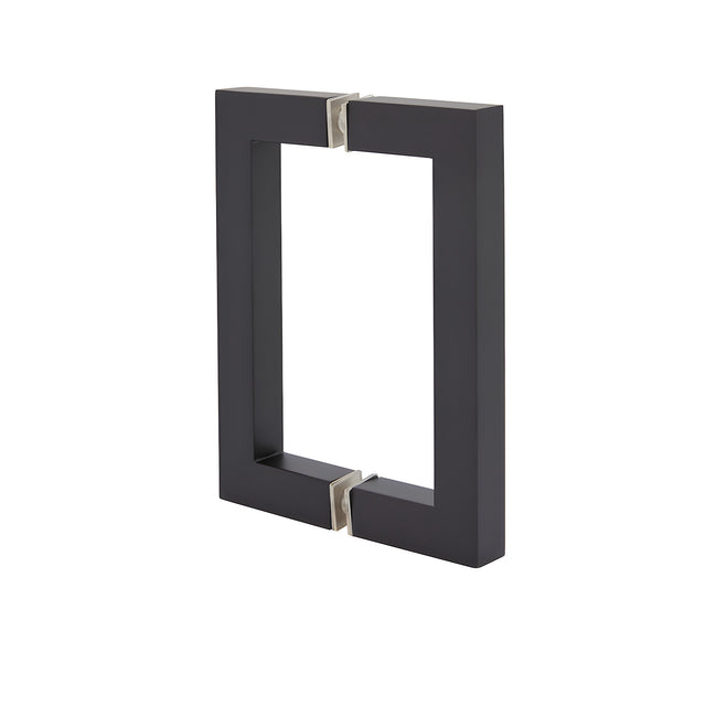 CRL Oil Rubbed Bronze 6" x 6" SQ Series Square Tubing Back-to-Back Pull Handle