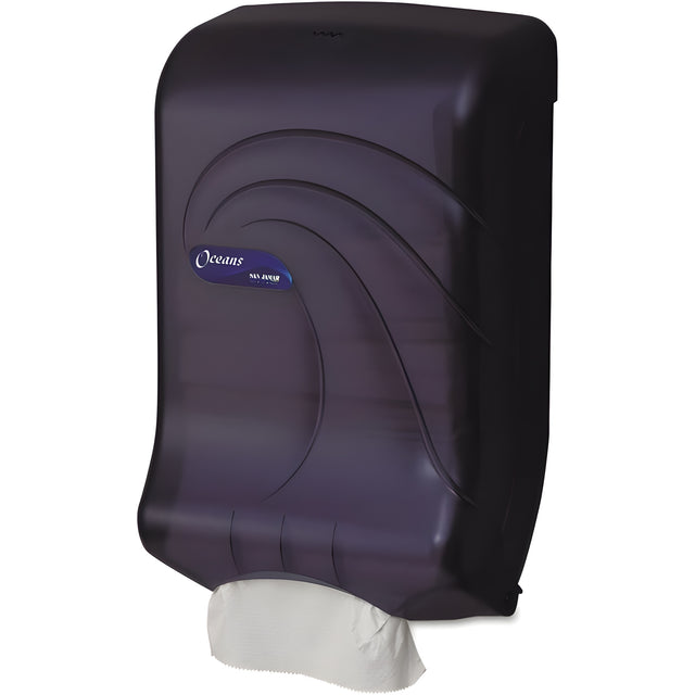 San Jamar T1790TBK PE Pearl C-Fold & Multi-Fold Towel Dispenser