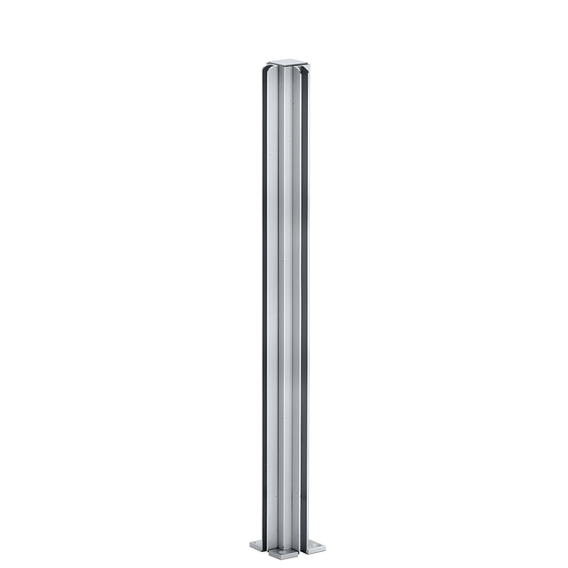 CRL Satin Anodized 24" Corner Design Series Partition Post