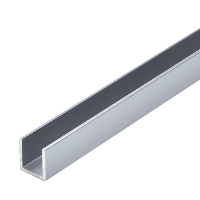 CRL Satin Anodized 1/2" Fixed Panel Shower Door Deep U-Channel - 144"