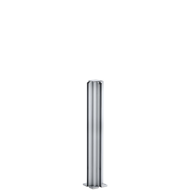 CRL Satin Anodized 12" 4-Way Design Series Partition Post