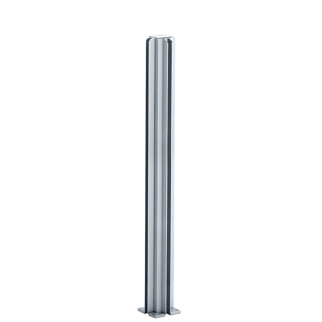 CRL Satin Anodized 24" 4-Way Design Series Partition Post