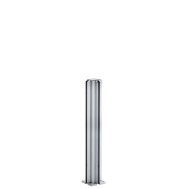 CRL Satin Anodized 12" 3-Way Design Series Partition Post
