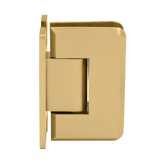 CRL Satin Brass Pinnacle 037 Series Wall Mount 'H' Back Plate Hinge