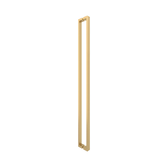 CRL Shower Door Handle Satin Brass 48" Hollow Premium Handle U-Style
