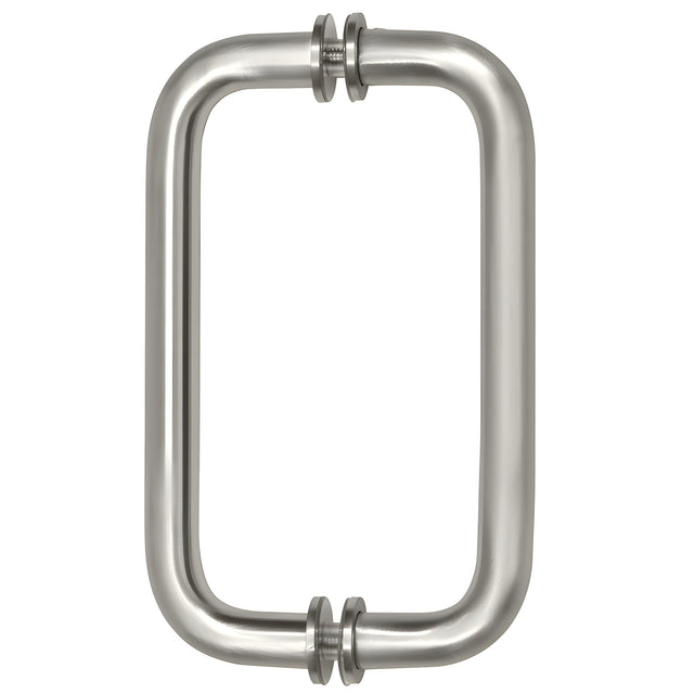 CRL Satin Nickel 8" BM Series Tubular Back-to-Back Pull Handle