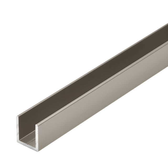 CRL Satin Nickel 1/2" Fixed Panel Shower Door Deep U-Channel - 95"