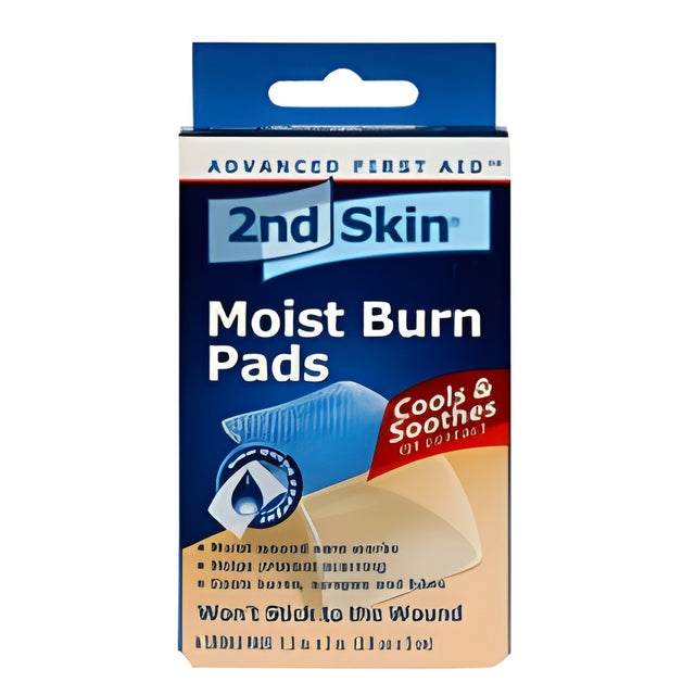 Second Skin, Moist Burn Pads, 3.8 x 5cm, 3.8cm x 5 cm – 6/Box