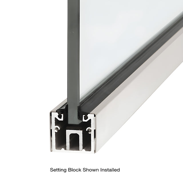 CRL Aluminum Neoprene Setting Block for Glass