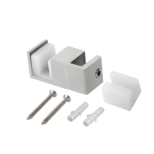 CRL Brushed Stainless Steel Deluxe 180 Degree Serenity Series Sliding System