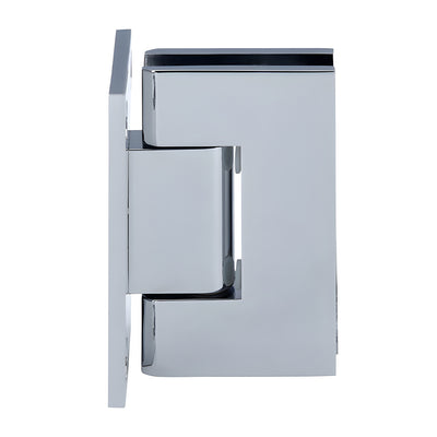 CRL Polished Chrome Junior Geneva 037 Series Wall Mount Full Back Plate Hinge