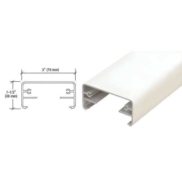 Sky White 200X Series 241" Long Top Rail
