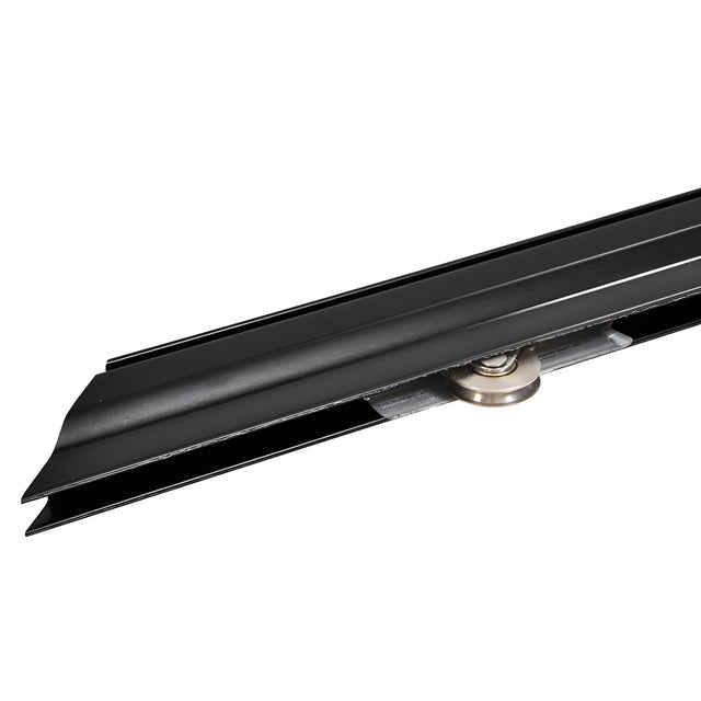 CRL NRD K.D. Kit Stainless Steel Mill 49" X 81" Sliding Screen Door Kit in Black Finish