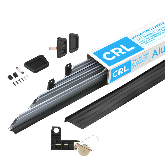 CRL Clear Anodized 36" x 81" Heavy-Duty Extruded K.D. Sliding Screen Door Kit - 2" Frame with T-Slot Vinyl Design