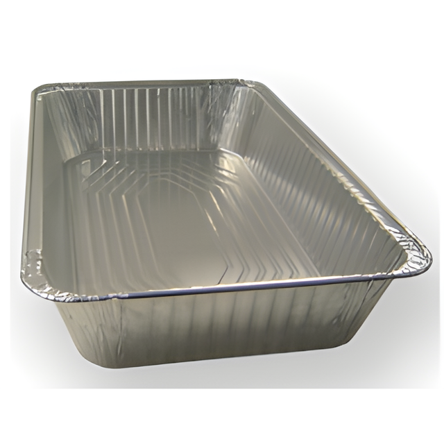 Square Foil Cake Container, 7.88" x 7.88" x 1.34" – 500/Case