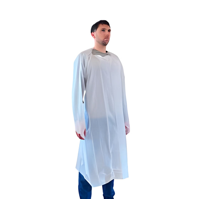 Stellar CPE Gown, White, Single Folded – 200/Case