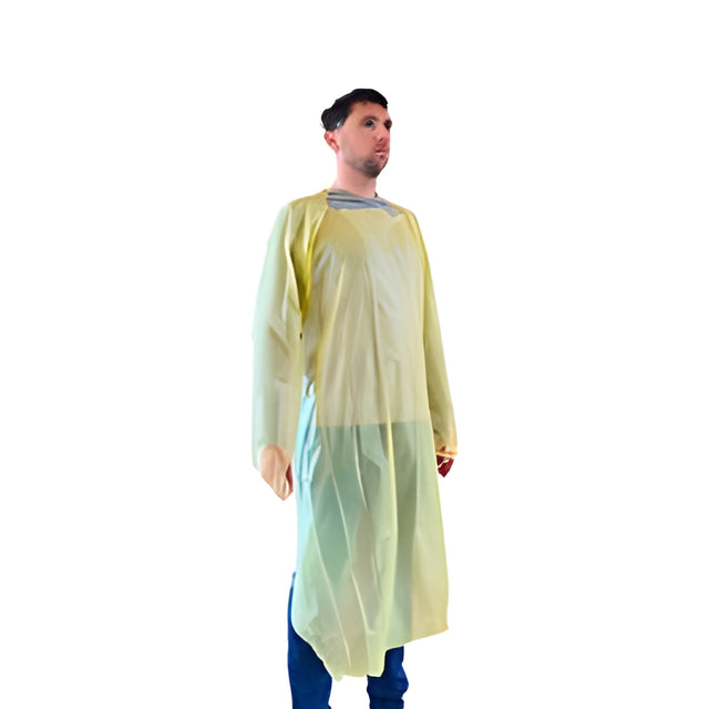 Stellar CPE Gown, Yellow, Single Folded – 200/Case