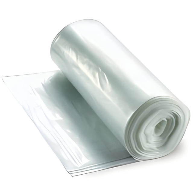 Stellar Garbage Bags, Coreless Roll, Clear, X Strong, 35" x 50"- 25 / Roll x 6 Rolls / Case