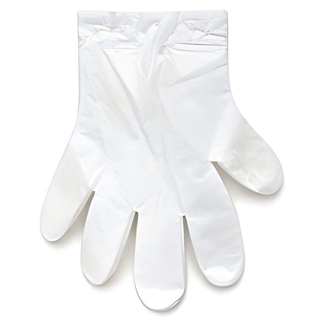 Stellar Polyethylene Disposable Gloves, Clear, Wicketed, One Size Fits All – 4,000 Pieces/Case