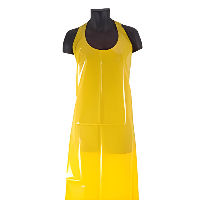 Stellar Polyurethane Aprons, Die Cut, 35 x 50, Yellow