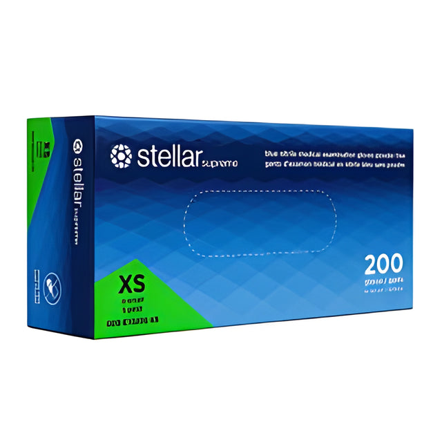 Stellar Supreme Nitrile Gloves, Blue, X-Small – 200/Box
