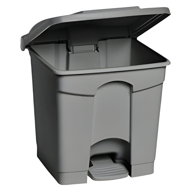 Step-On Waste Container, Grey, 30 L