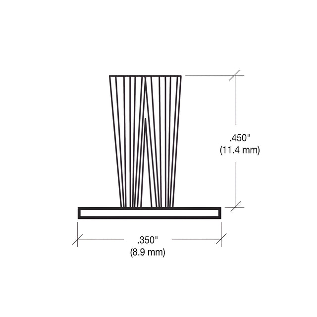 CRL Storefront Door Pile Weatherstrip - 100' Roll .450 Pile Height; .350 Backing Width
