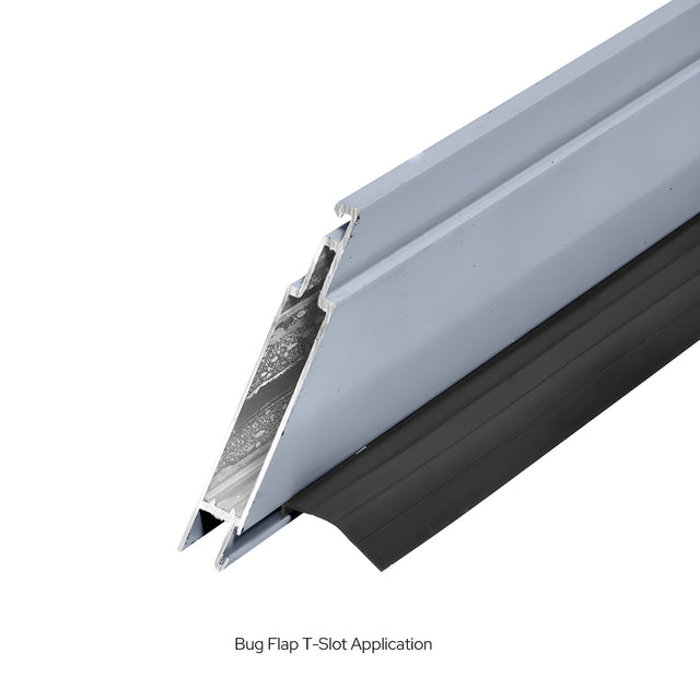 CRL Clear Anodized 30" x 81" Heavy-Duty Extruded K.D. Sliding Screen Door Kit - 2" Frame with T-Slot Vinyl Design