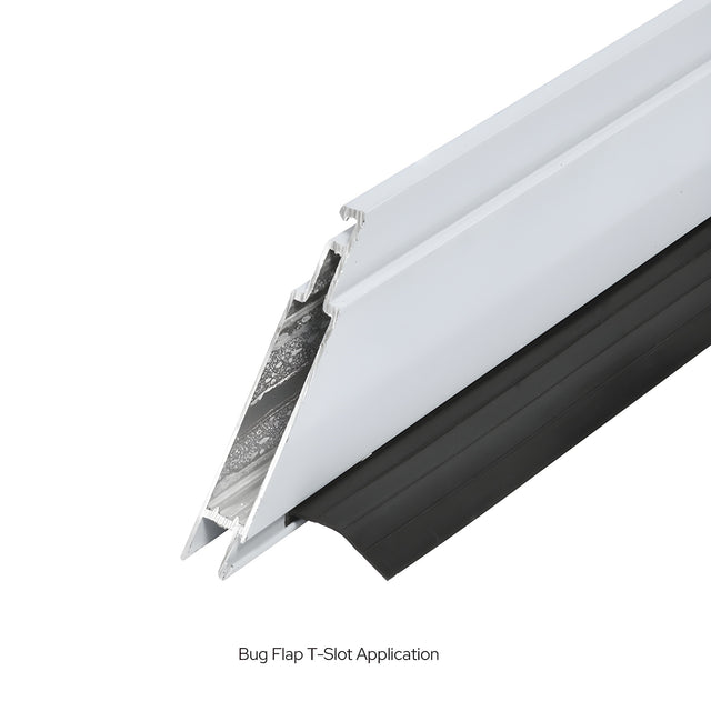 CRL White 48" x 96" Heavy-Duty Extruded K.D. Sliding Screen Door Kit - 2" Frame with T-Slot Vinyl Design