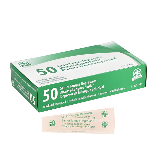 Tongue Depressors, 15cm, Individually Wrapped – 50/Box